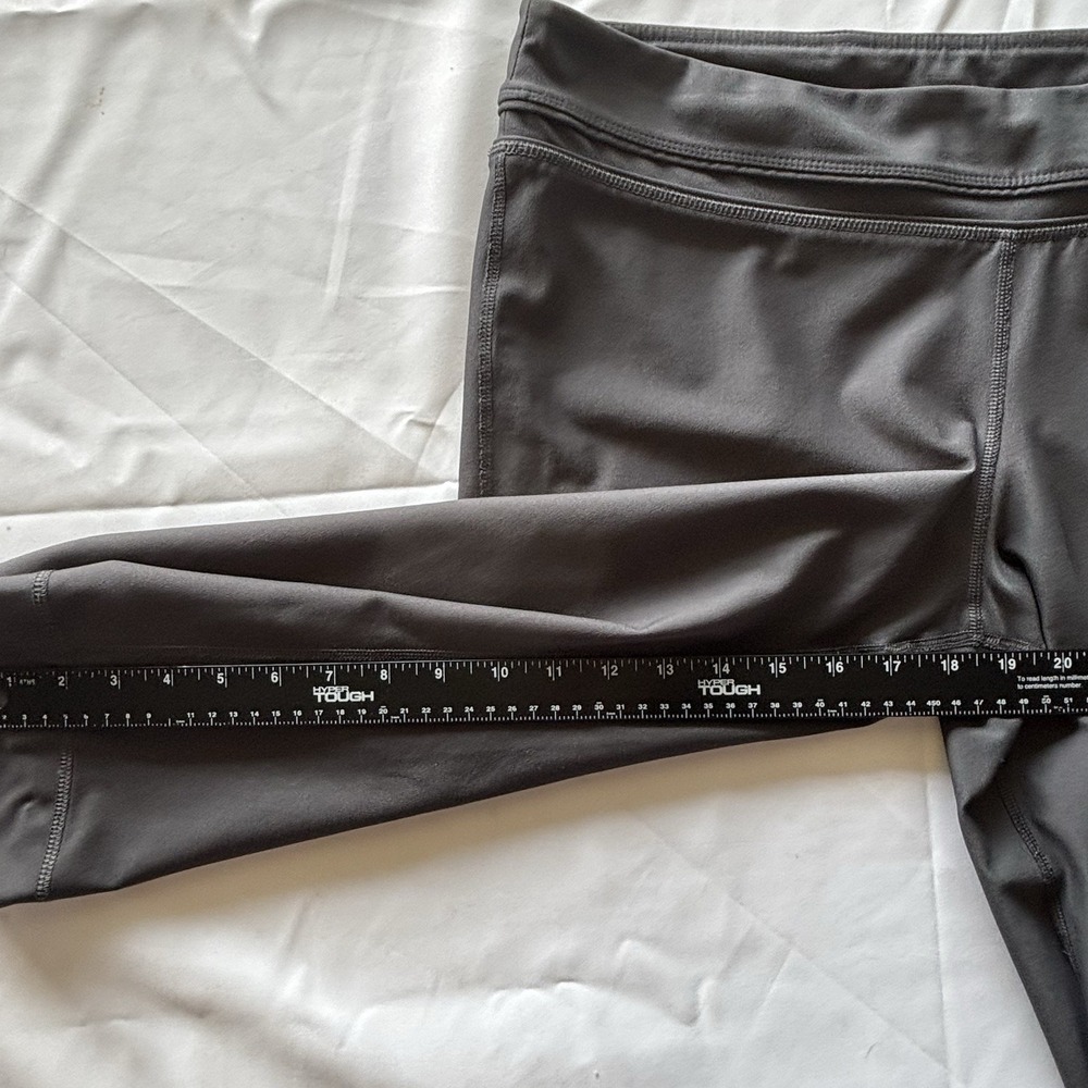 Nike Dri Fit Crop Pant Womens Large Gray Wide Leg Athleisure Active Wear - Picture 8 of 9